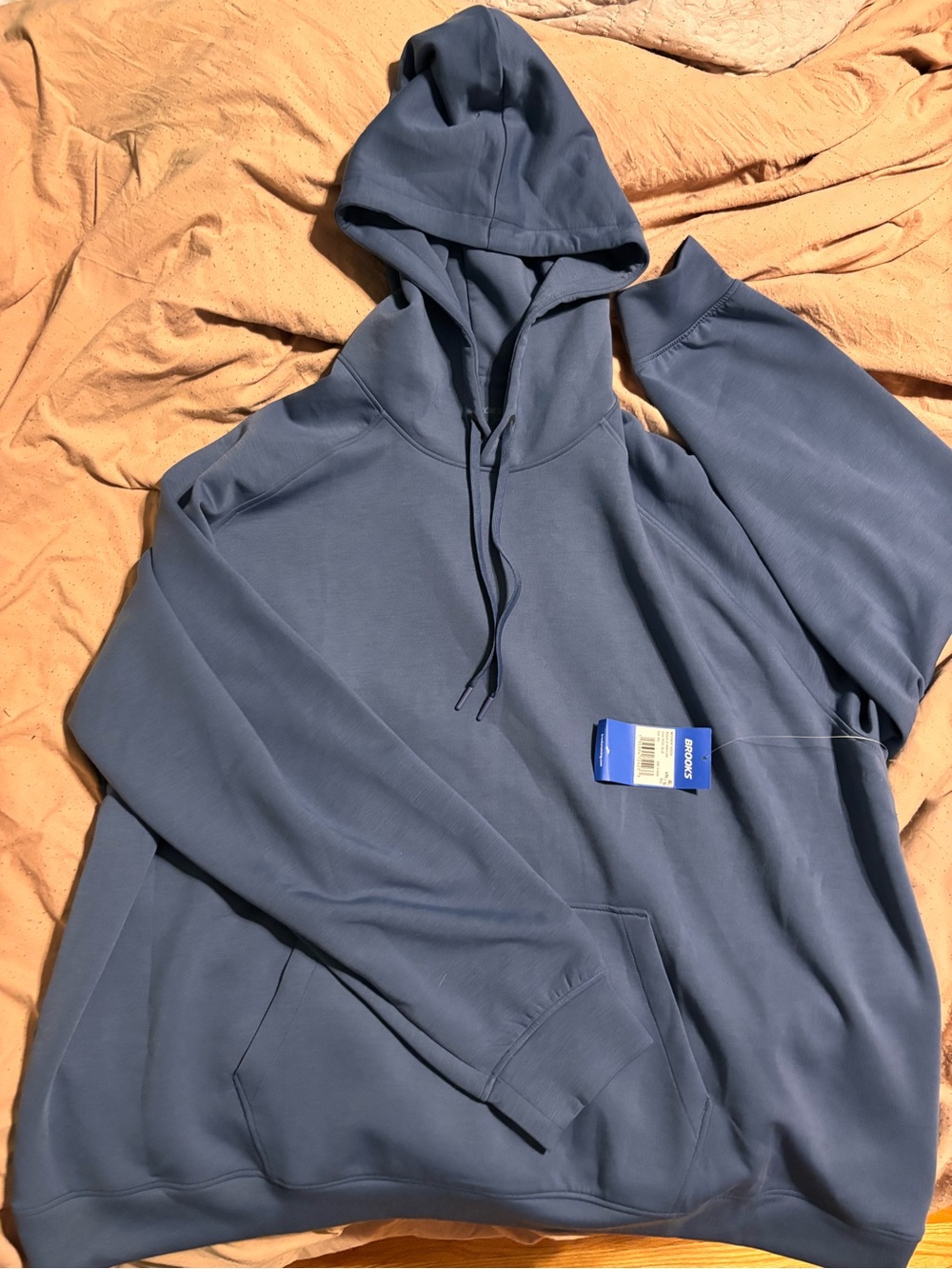 Brooks Momentum Hooded Pullover Sweatshirt - Slate Blue